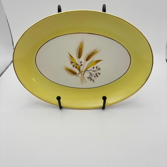 Unbranded Other - Vintage Century Service Autumn Gold 8.75" Oval Platter Wheat Mid Century MCM